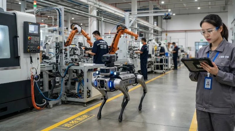 industrial robot dog inspection
