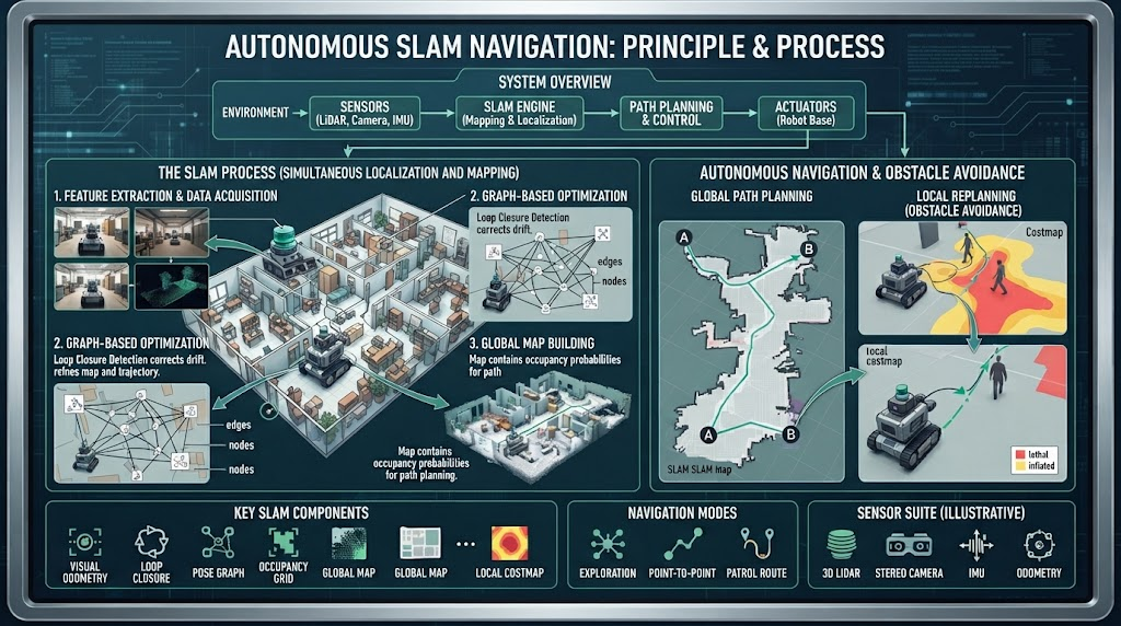 Autonomous SLAM Navigation