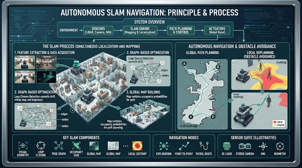 Autonomous SLAM Navigation