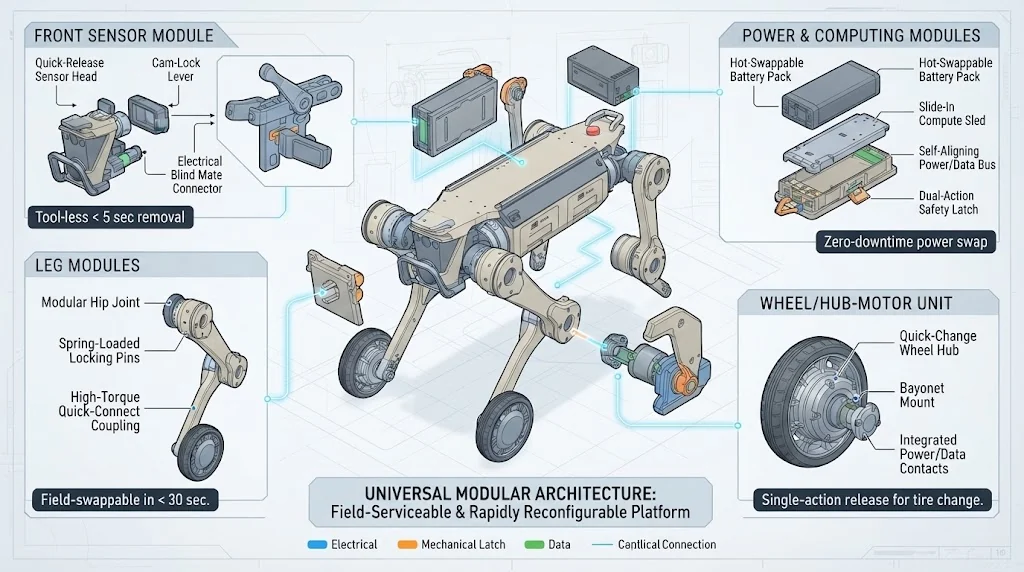 Modular quick-release schematic