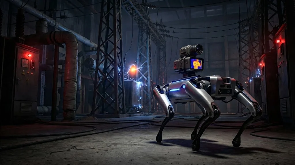 Substation thermal inspection robot