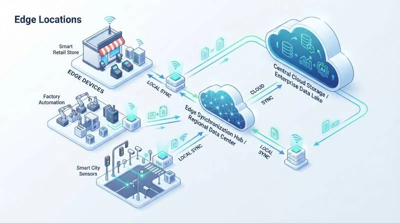 dge storage data sync diagram