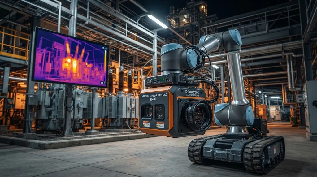 Robotic thermal payload sensor camera