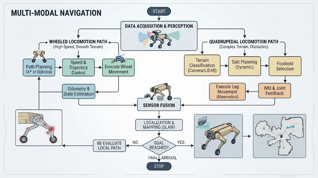 Robot navigation flowchart