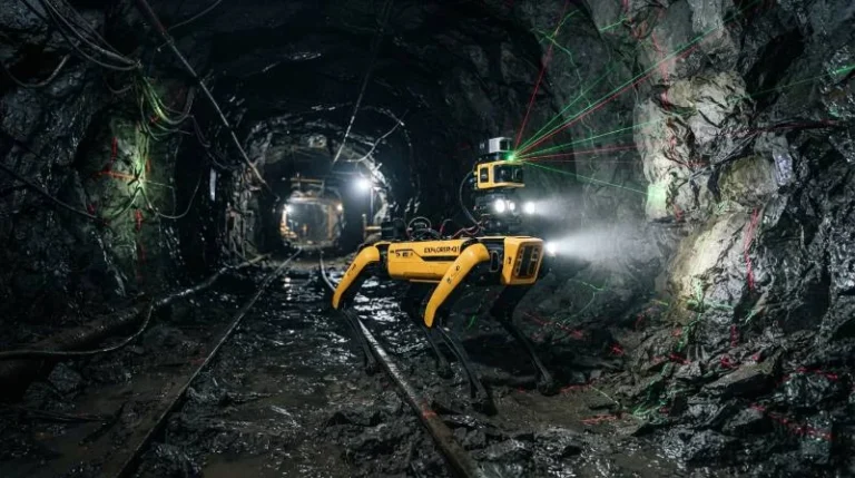 Quadruped Robot Mining Inspection: Tasks & Solutions