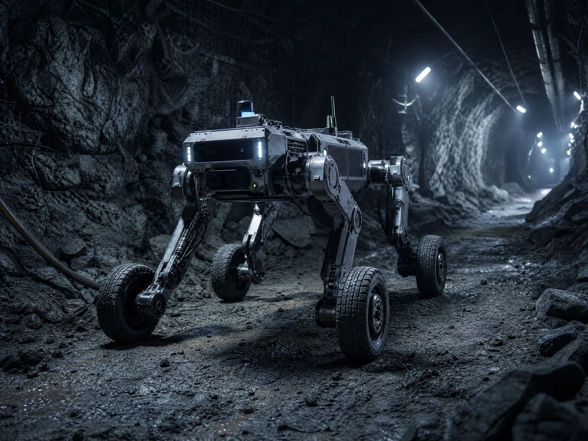TongChui M1 Roamer X Pro conducting autonomous security patrol in industrial facility