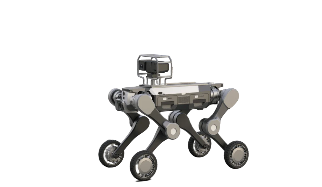 Quadruped robot conducting autonomous security patrol on university campus