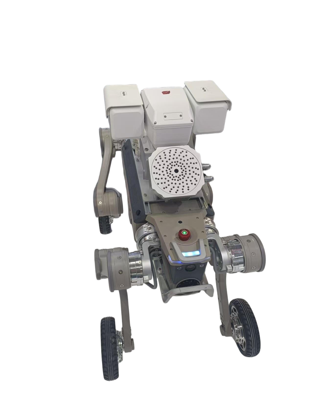 TongChui M1 quadruped robot equipped with dual-spectrum PTZ camera and environmental sensor modules